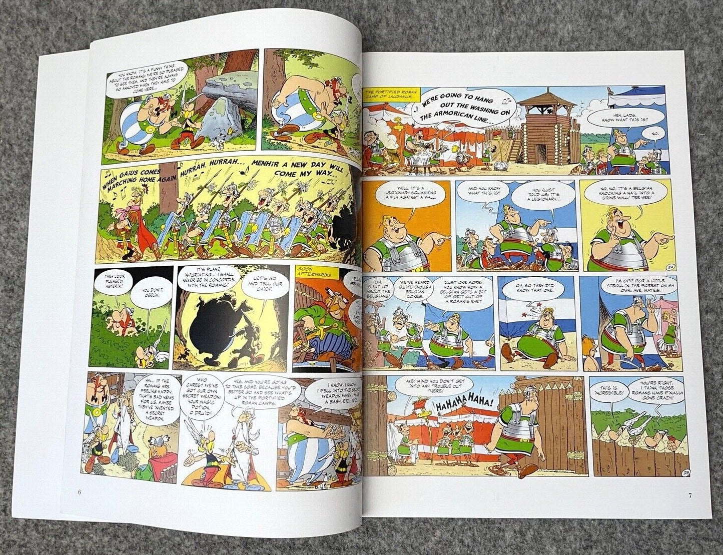Asterix in Belgium - 2000s Orion/Sphere UK Edition Paperback Book EO Uderzo