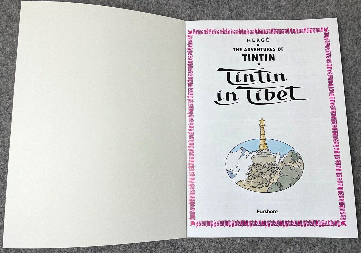 Tintin in Tibet - Tintin Farshore 2000s UK Edition Book Paperback Herge