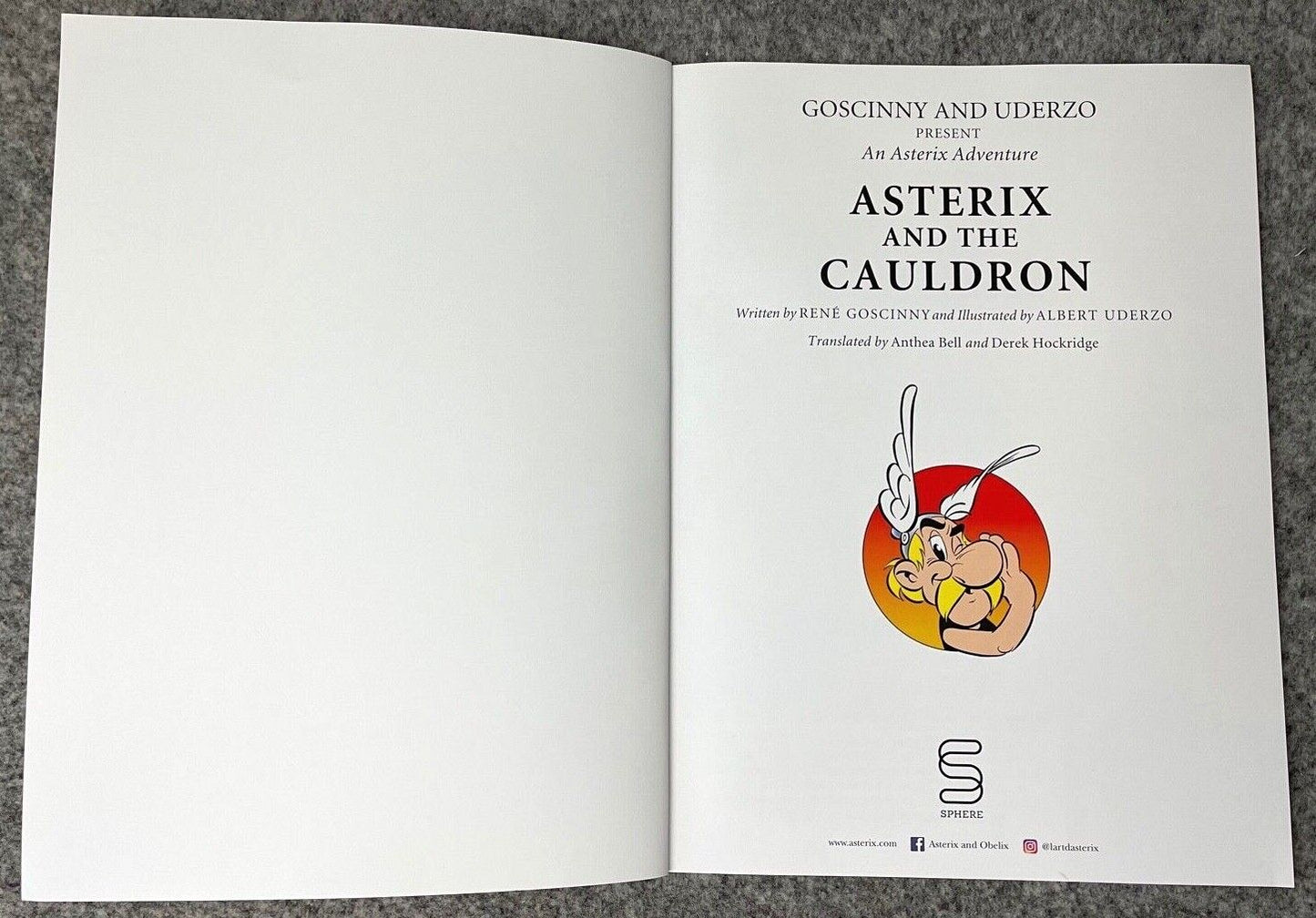 Asterix & Cauldron - 2000s Orion/Sphere UK Edition Paperback Book EO Uderzo