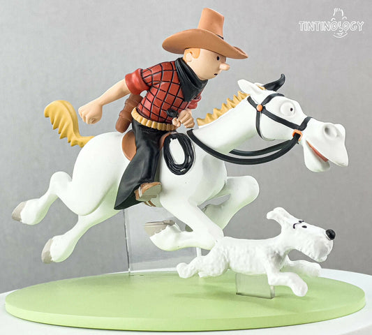 Copy of Hors Serie Figurine 42178 Tintin Cheval: America Colorized 11cm Model Figure