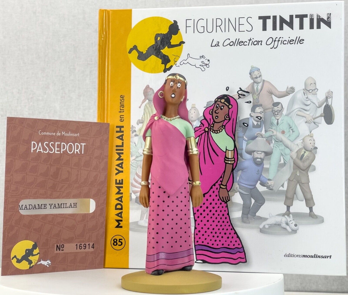 Tintin Figurines Officielle # 85 Madame Yamila 7 Crystal Balls model ML resin