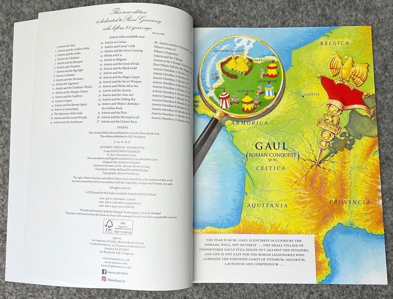 Asterix & Cleopatra - 2000s Orion/Sphere UK Edition Paperback Book EO Uderzo