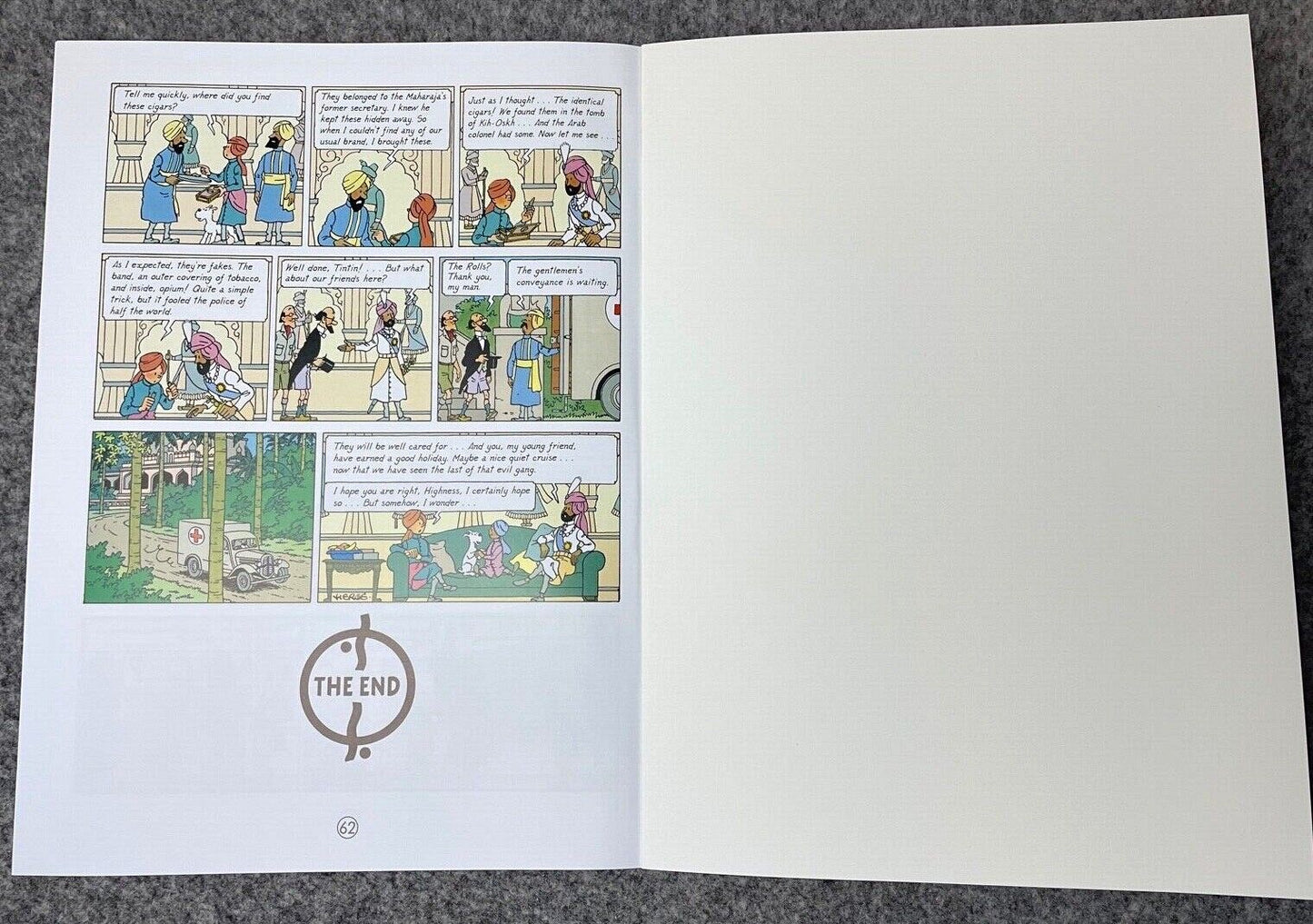 Cigars of the Pharaoh - Farshore 2000s UK Edition Tintin Book Paperback Herge