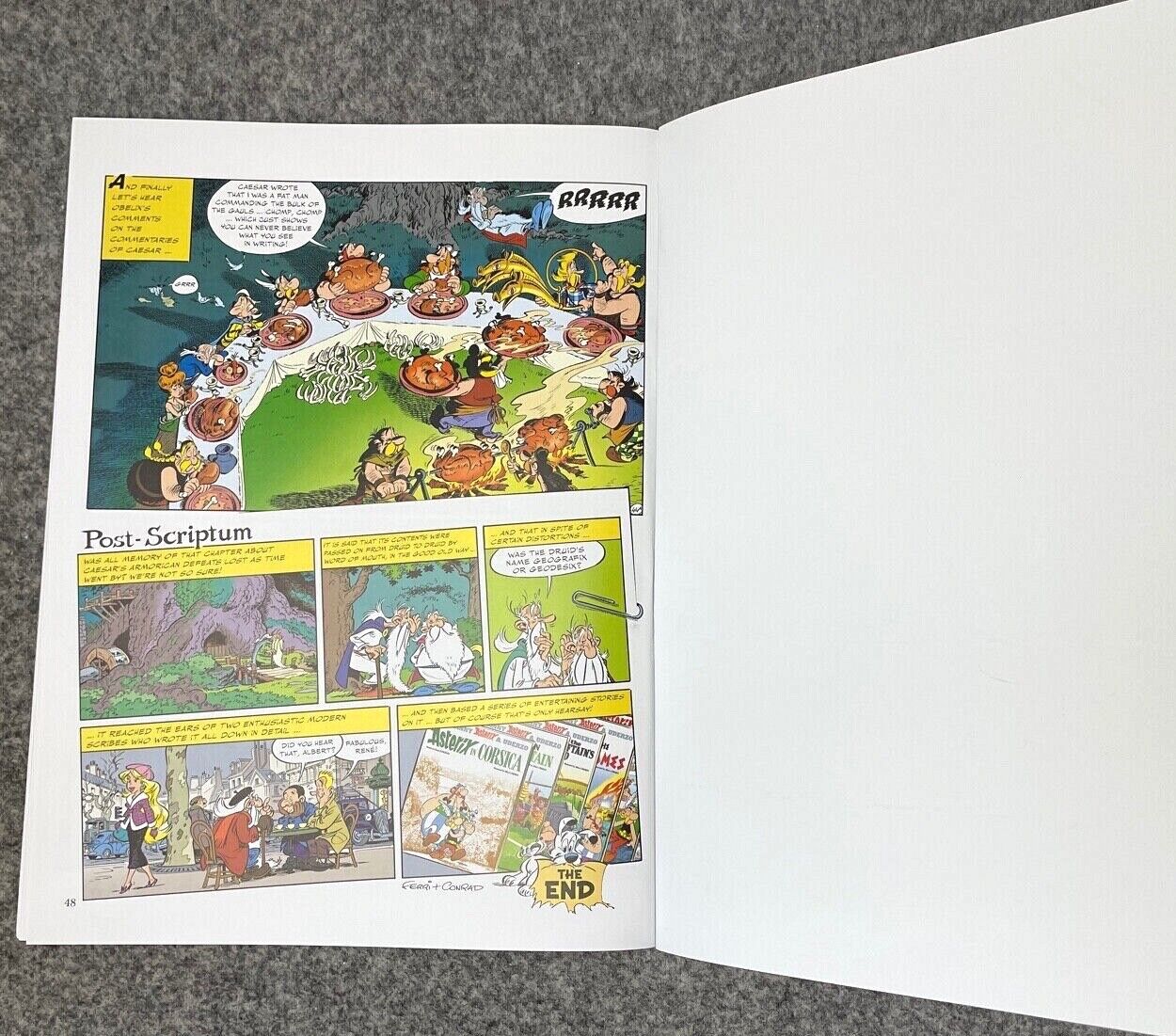 Asterix & Missing Scroll - 2000s Orion/Sphere UK Edition Paperback Book EO Uderzo