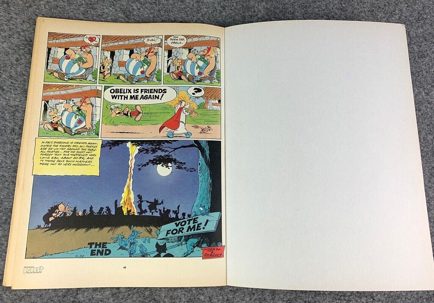 Asterix & Caesars Gift- 1970/80s Hodder/Dargaud UK Edition Paperback Book Uderzo
