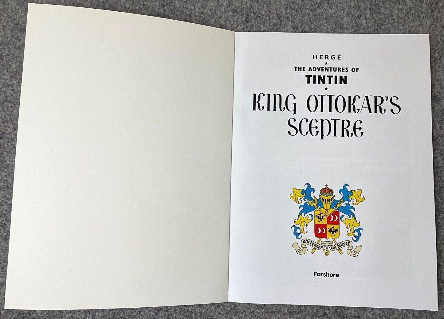King Ottokar’s Sceptre - Tintin Farshore 2000s UK Edition Book Paperback Herge