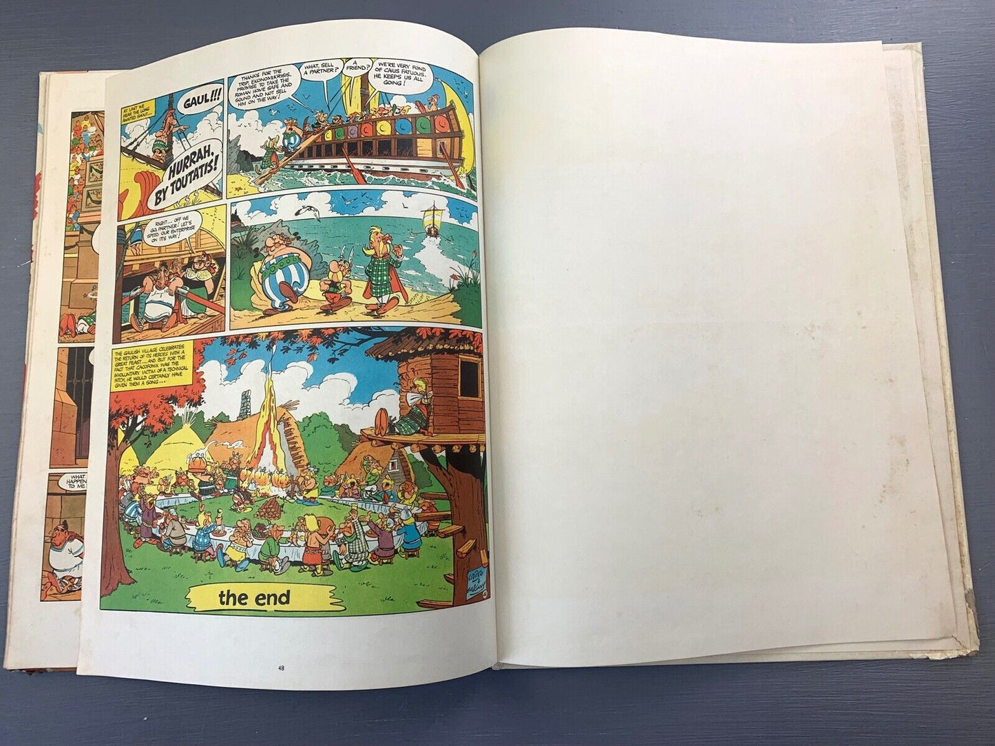 Asterix & Gladiator: 1969 Brockhampton 1st UK Edition Hardback Book EO Uderzo