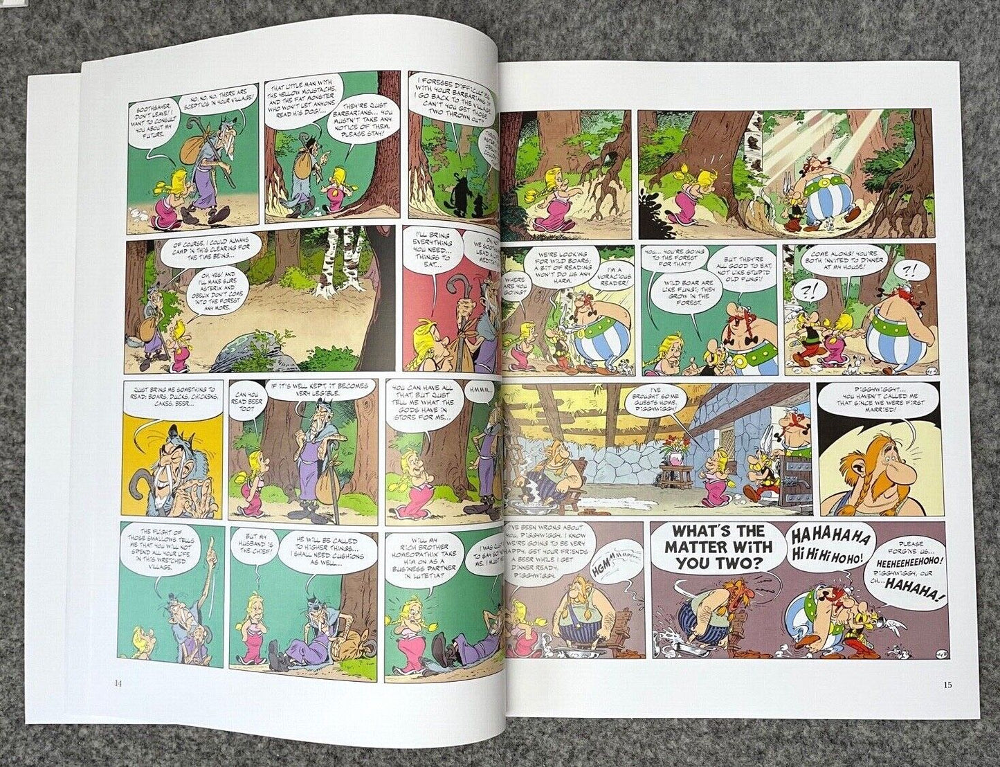 Asterix & Soothsayer - 2000s Orion/Sphere UK Edition Paperback Book EO Uderzo