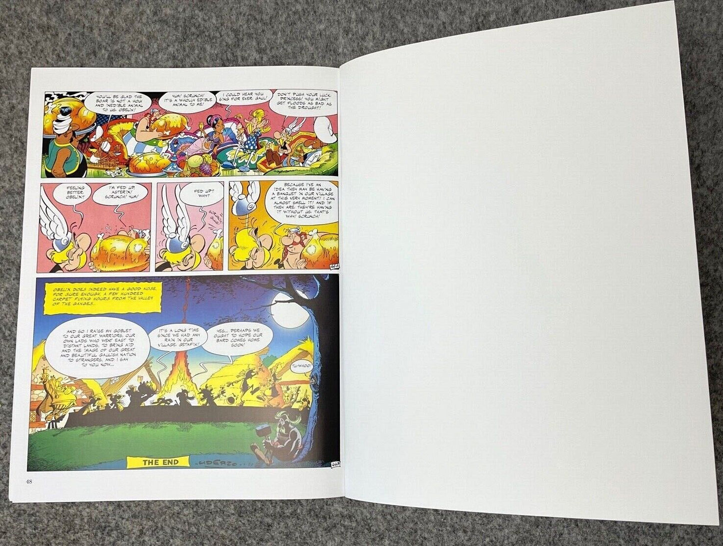 Asterix & Magic Carpet - 2000s Orion/Sphere UK Edition Paperback Book EO Uderzo