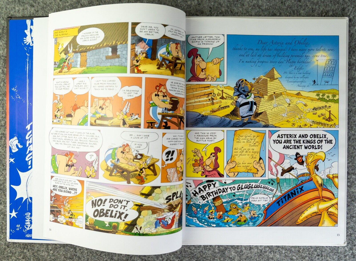 Obelix’s Birthday: 2009 Hodder 1st UK Edition Hardback Book EO Uderzo