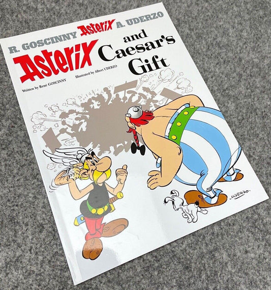 Asterix & Caesars Gift - 2000s Orion/Sphere UK Edition Paperback Book EO Uderzo