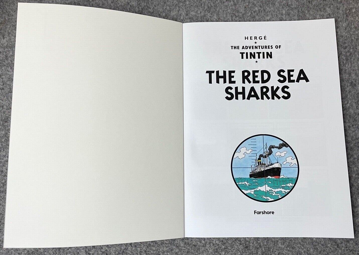 Red Sea Sharks - Tintin Farshore 2000s UK Edition Book Paperback Herge