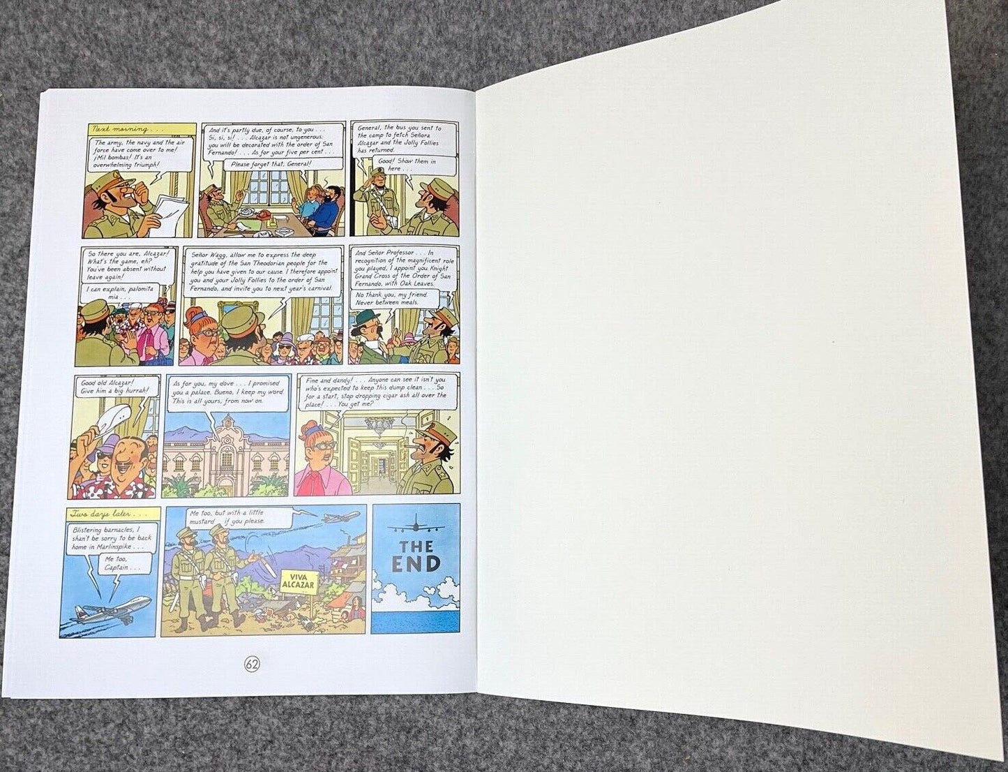 Tintin & the Picaros - Tintin Farshore 2000s UK Edition Book Paperback Herge