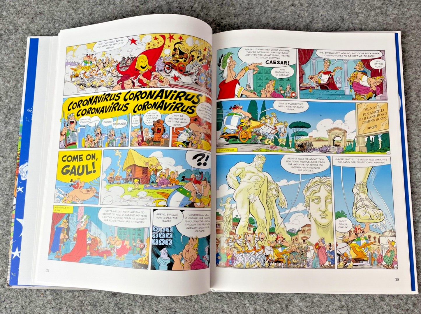 Asterix & Chariot Race - 2017 Orion 1st UK Edition Hardback Book EO Uderzo