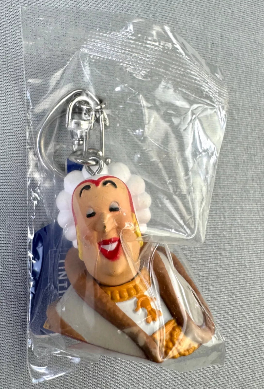 Moulinsart Toy Keyring: Castafiore Bust 3.5cm Height 43219 Official Tintin Figure Key Ring