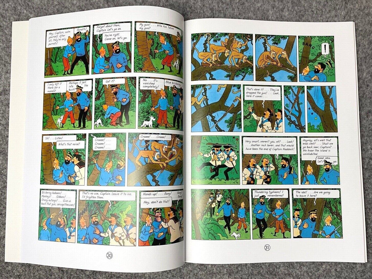 Red Rackham’s Treasure - Tintin Farshore 2000s UK Edition Book Paperback Herge
