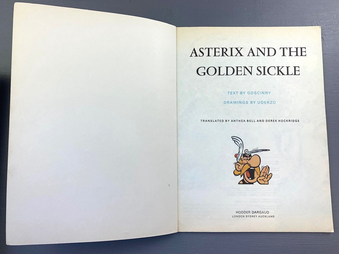 Asterix & the Golden Sickle - 1970/80s Hodder/Dargaud UK Edition Paperback Book Uderzo