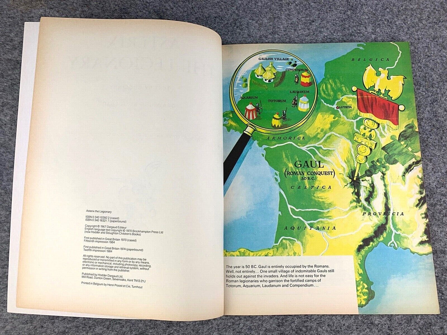 Asterix the Legionary - 1970/80s Hodder/Dargaud UK Edition Paperback Book Uderzo