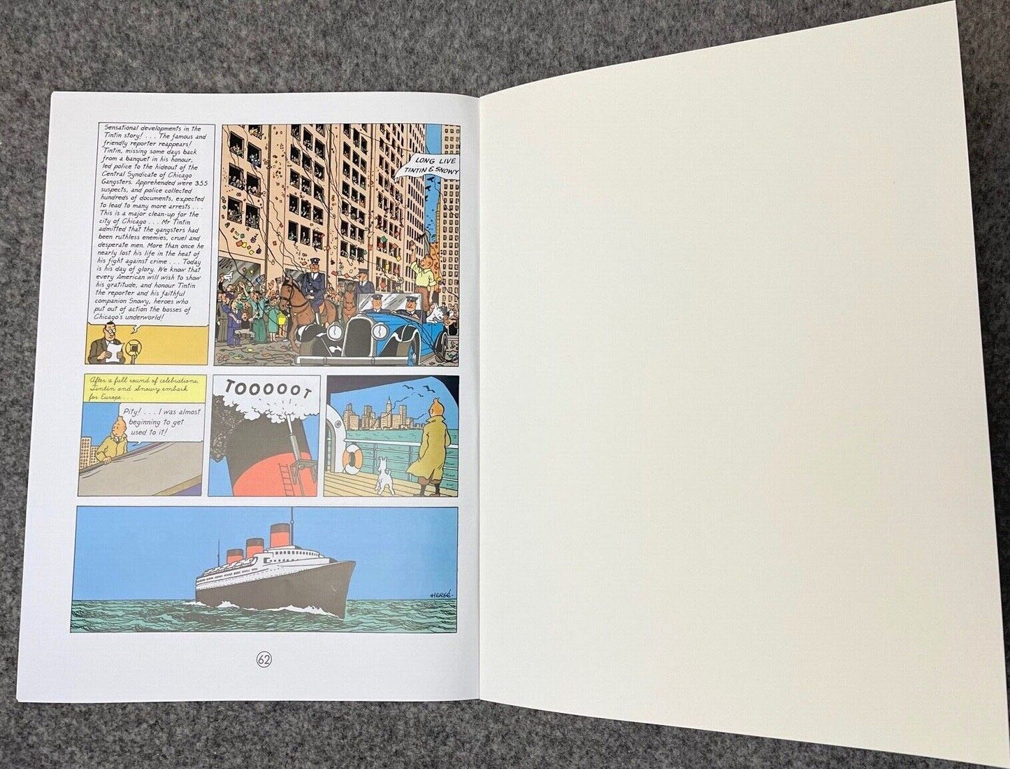 Tintin in America - Farshore 2000s UK Edition Tintin Book Paperback Herge