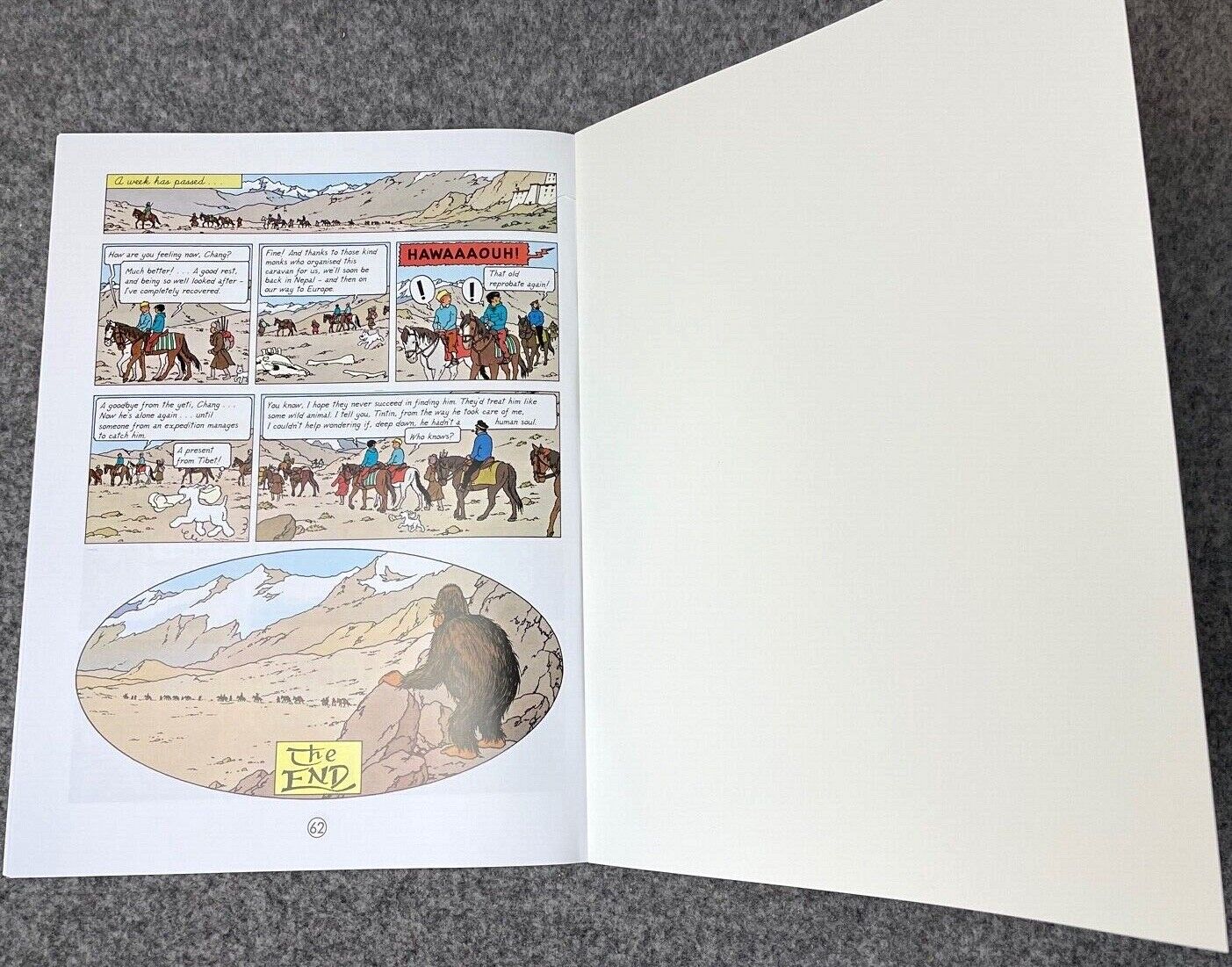 Tintin in Tibet - Tintin Farshore 2000s UK Edition Book Paperback Herge