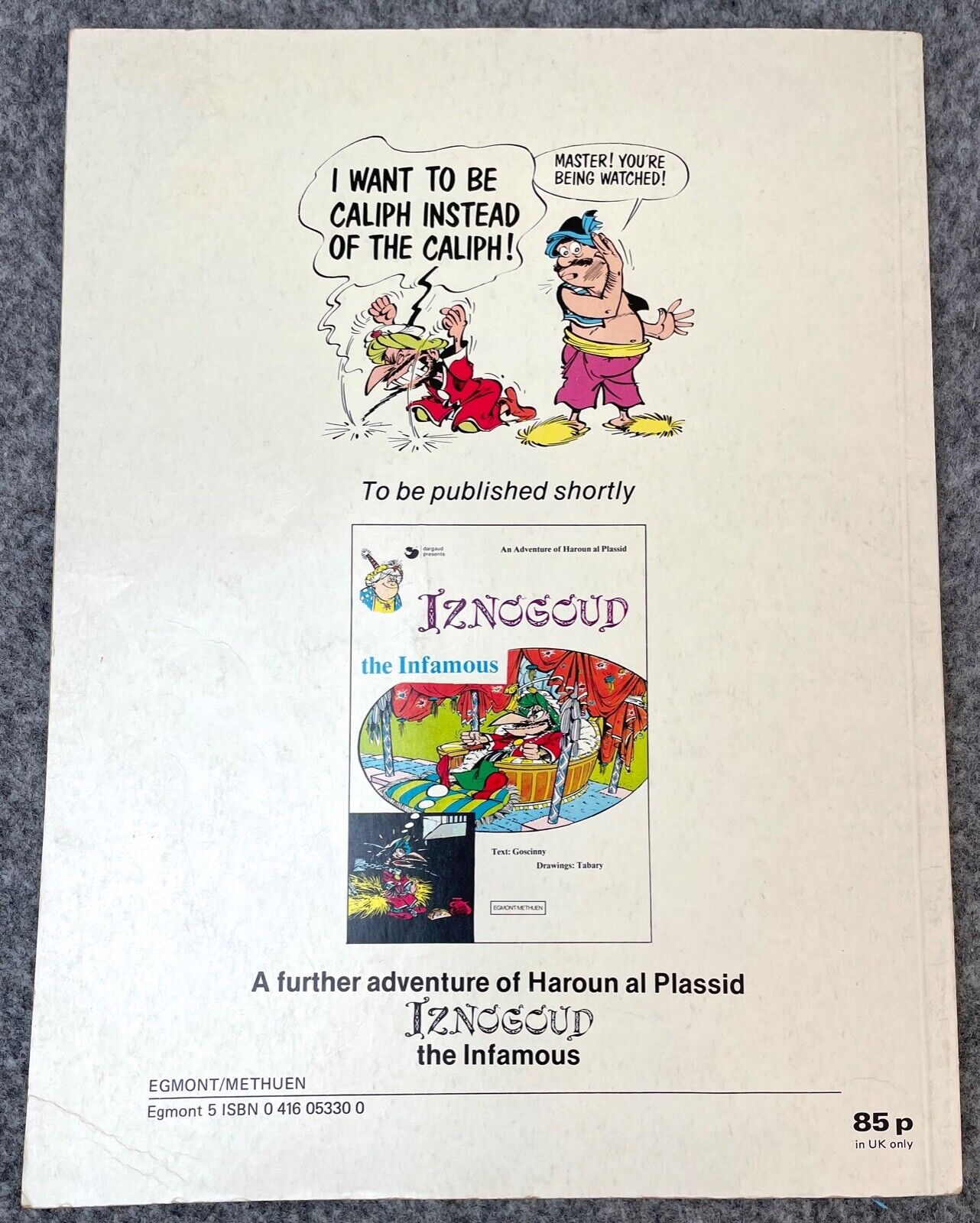 Inzogoud On Holiday! Vintage Comic Book - 1977 Egmont/Methuen UK Paperback 1st Edition