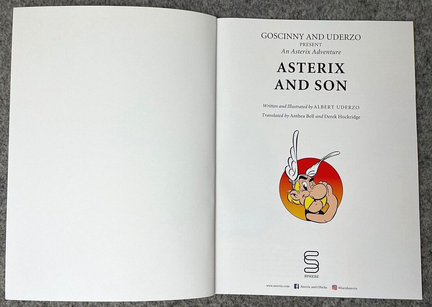 Asterix & Son - 2000s Orion/Sphere UK Edition Paperback Book EO Uderzo