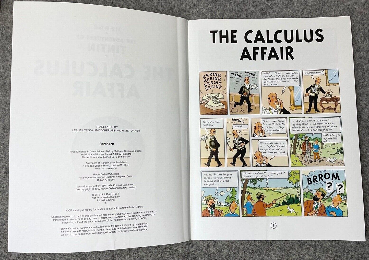 Calculus Affair - Tintin Farshore 2000s UK Edition Book Paperback Herge