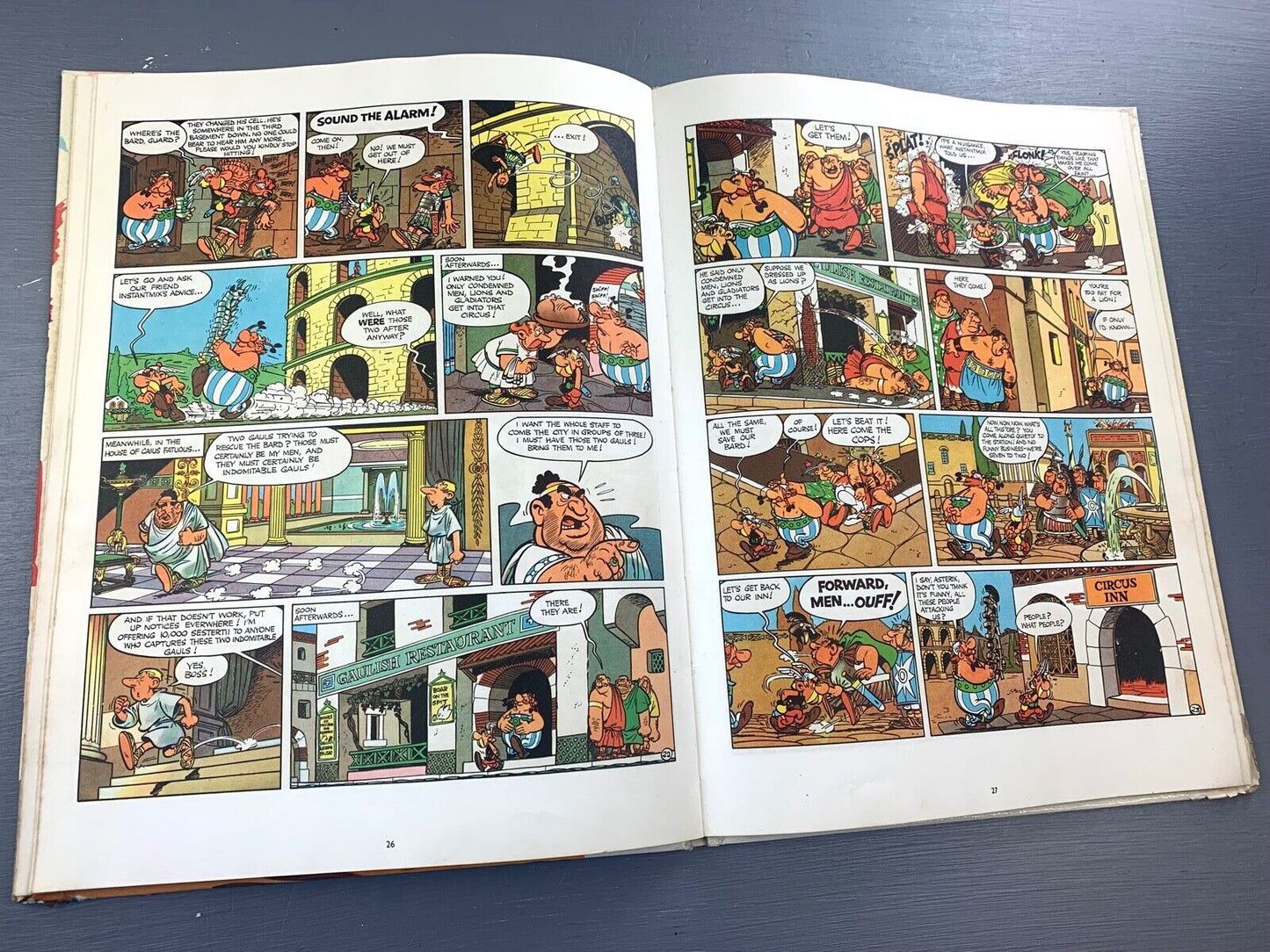 Asterix & Gladiator: 1969 Brockhampton 1st UK Edition Hardback Book EO Uderzo