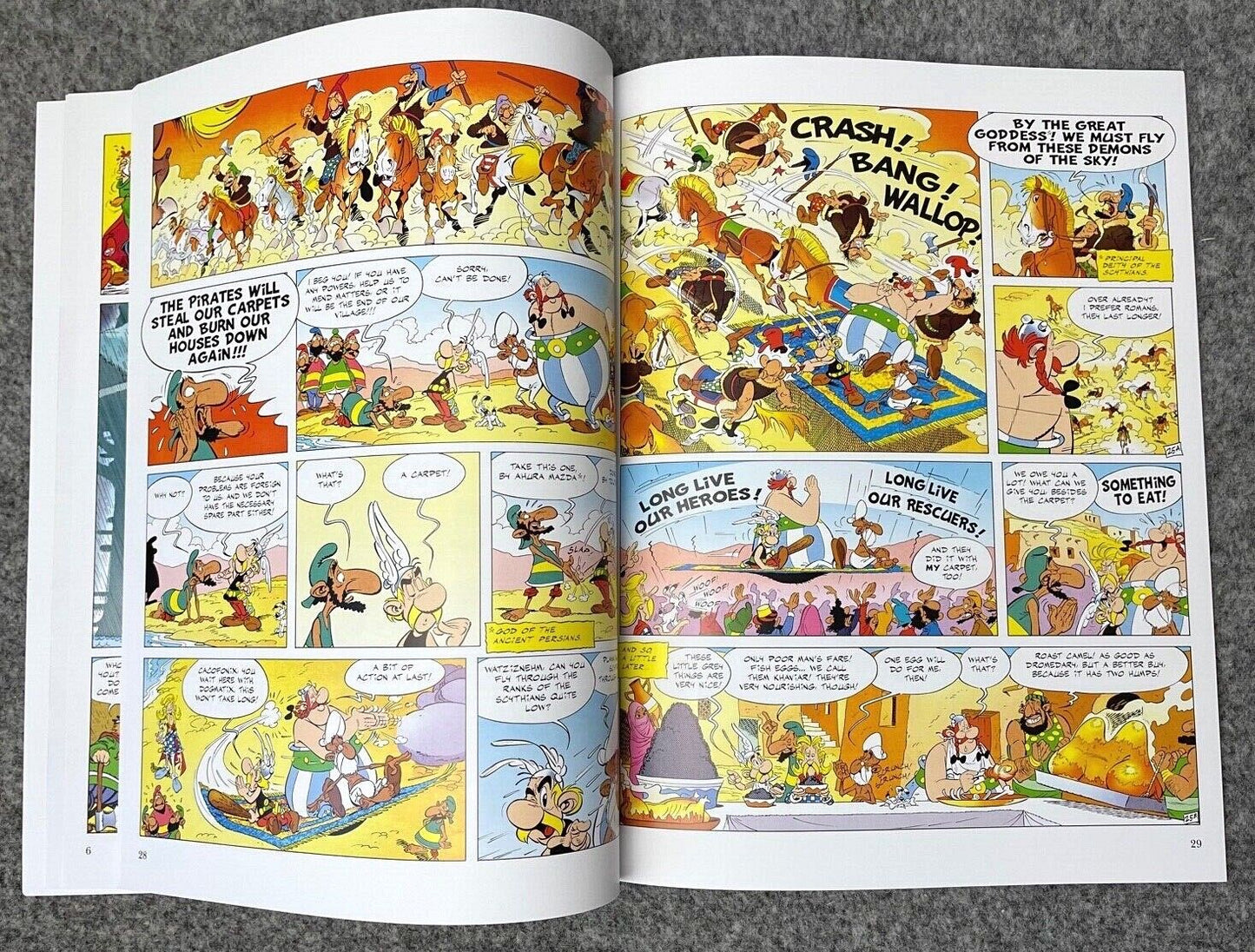 Asterix & Magic Carpet - 2000s Orion/Sphere UK Edition Paperback Book EO Uderzo