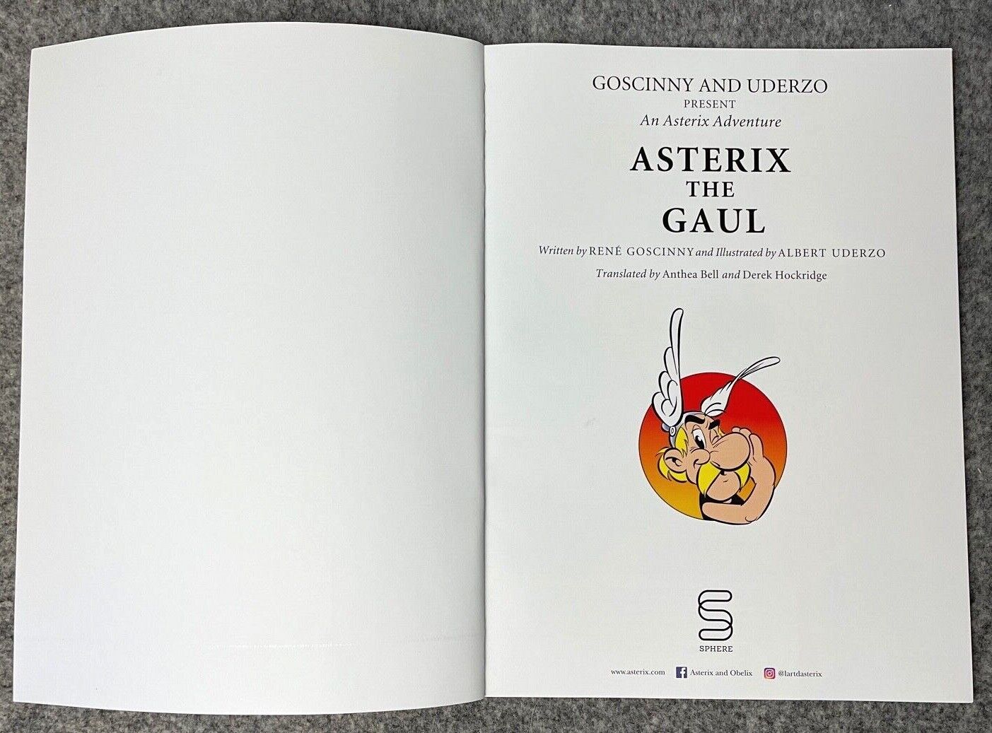Asterix The Gaul - 2000s Orion/Sphere UK Edition Paperback Book EO Uderzo