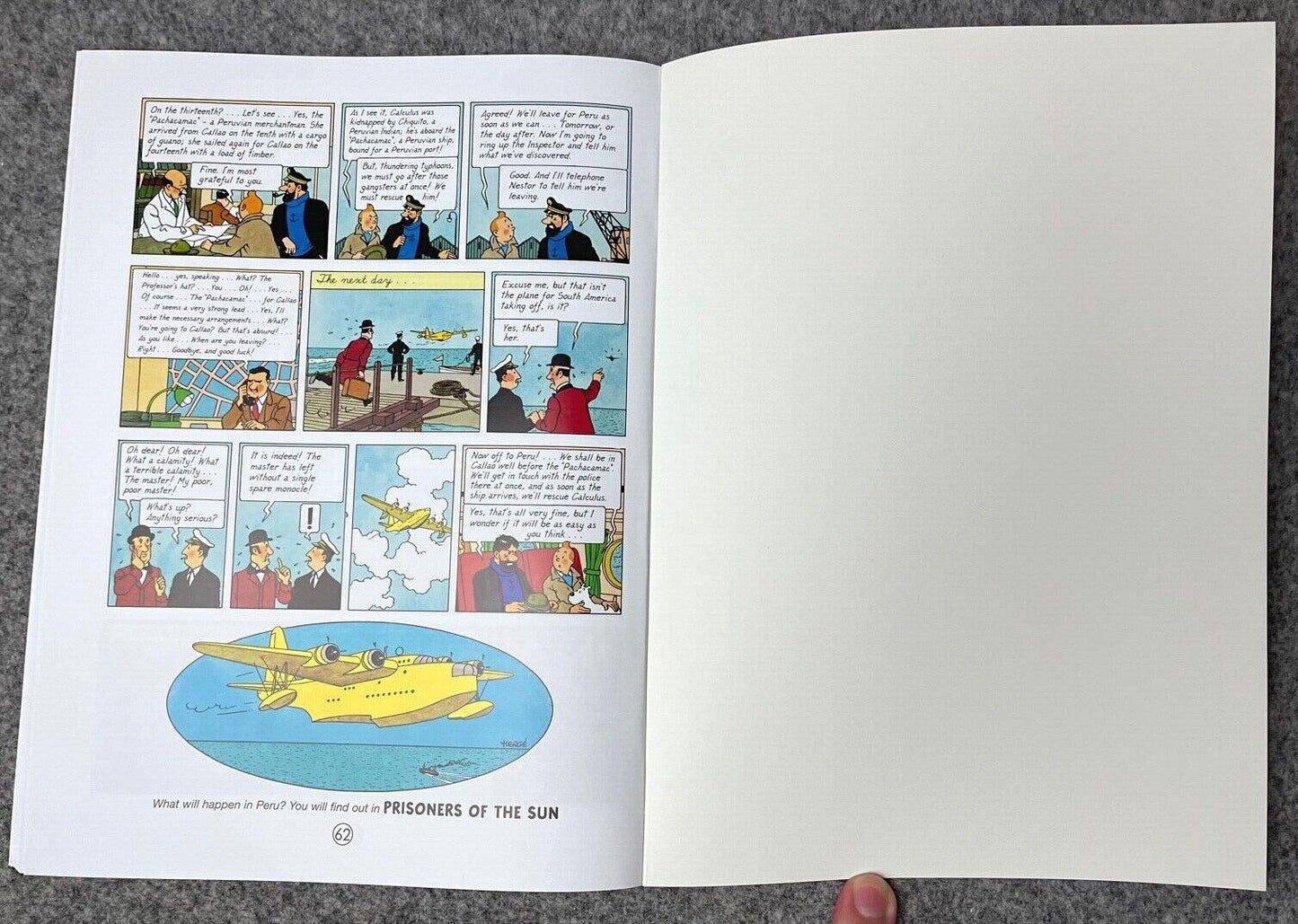Seven Crystal Balls - Tintin Farshore 2000s UK Edition Book Paperback Herge