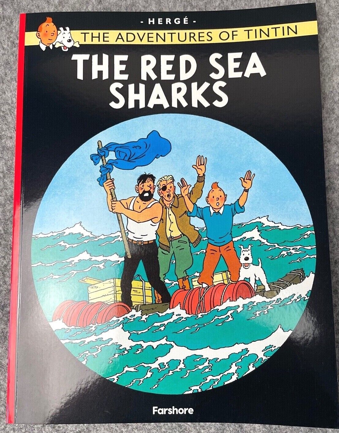Red Sea Sharks - Tintin Farshore 2000s UK Edition Book Paperback Herge