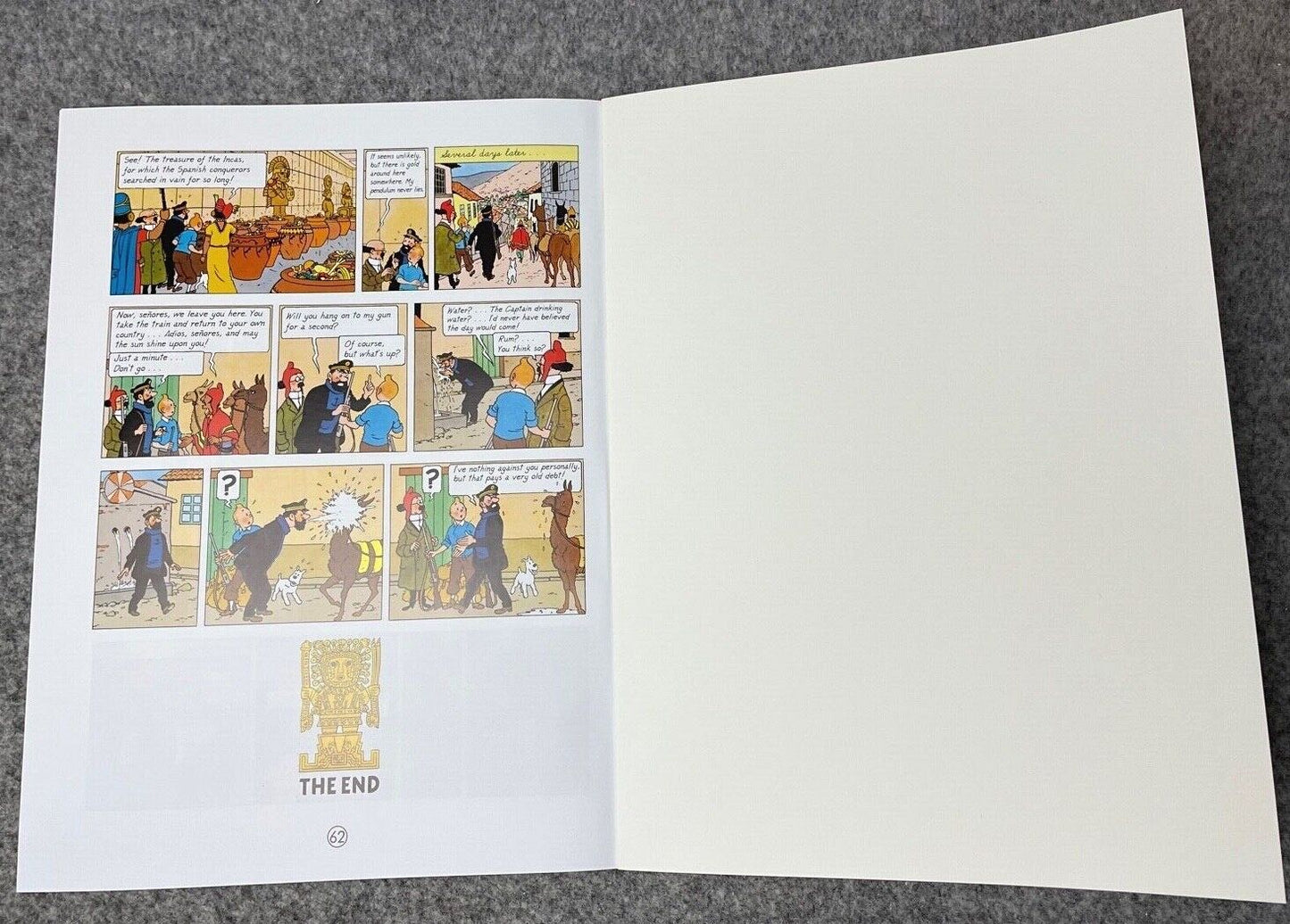 Prisoners of the Sun- Tintin Farshore 2000s UK Edition Book Paperback Herge