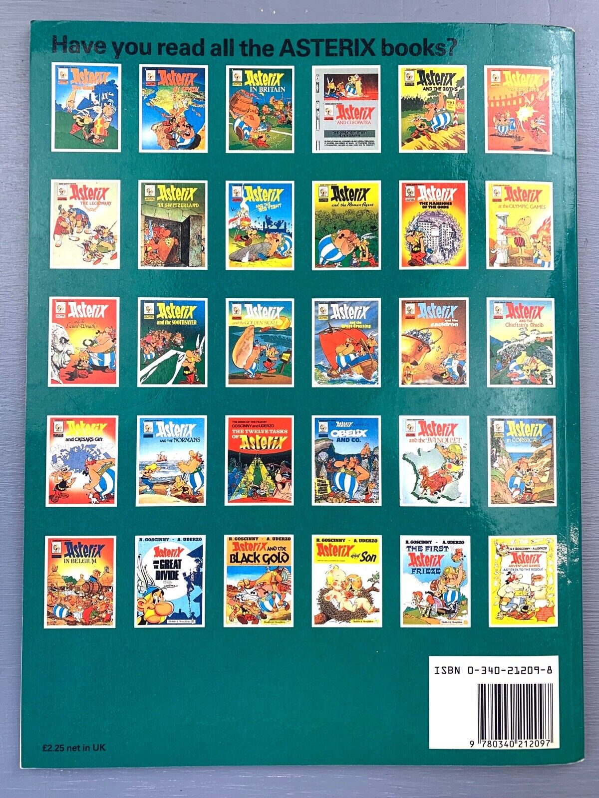 Asterix & the Golden Sickle - 1970/80s Hodder/Dargaud UK Edition Paperback Book Uderzo