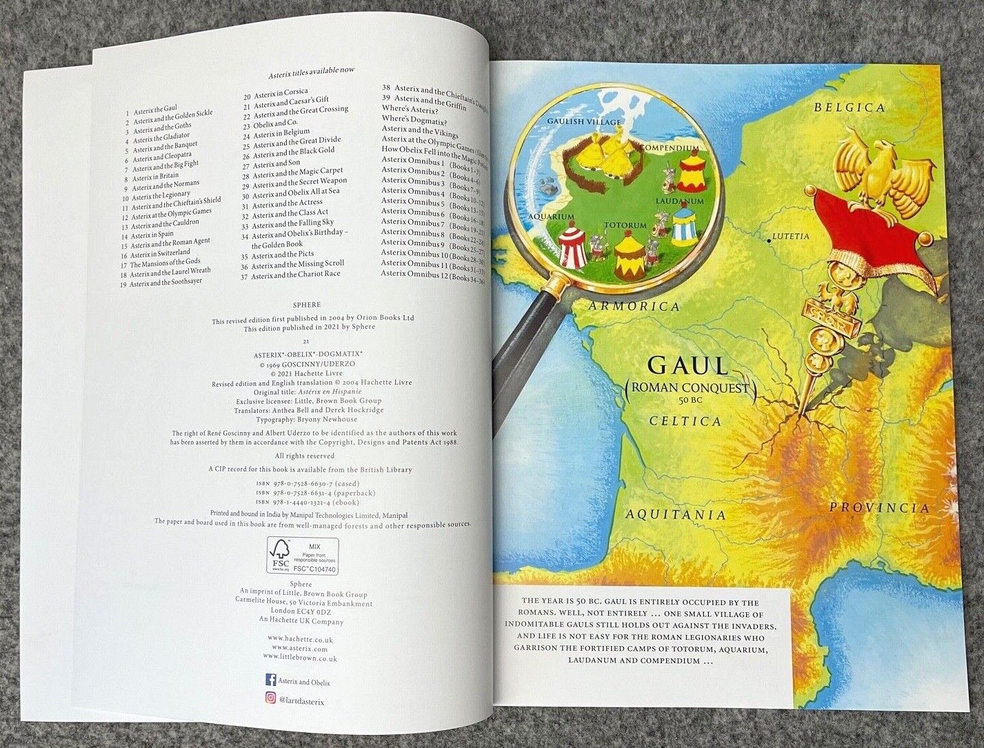 Asterix in Spain - 2000s Orion/Sphere UK Edition Paperback Book EO Uderzo