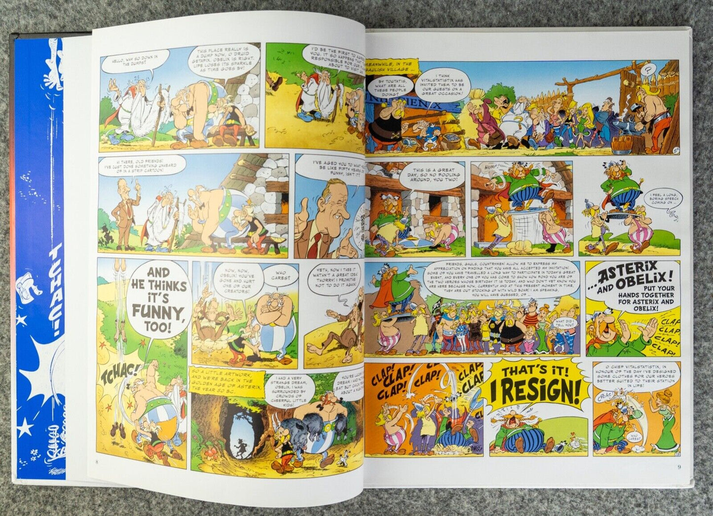Obelix’s Birthday: 2009 Hodder 1st UK Edition Hardback Book EO Uderzo