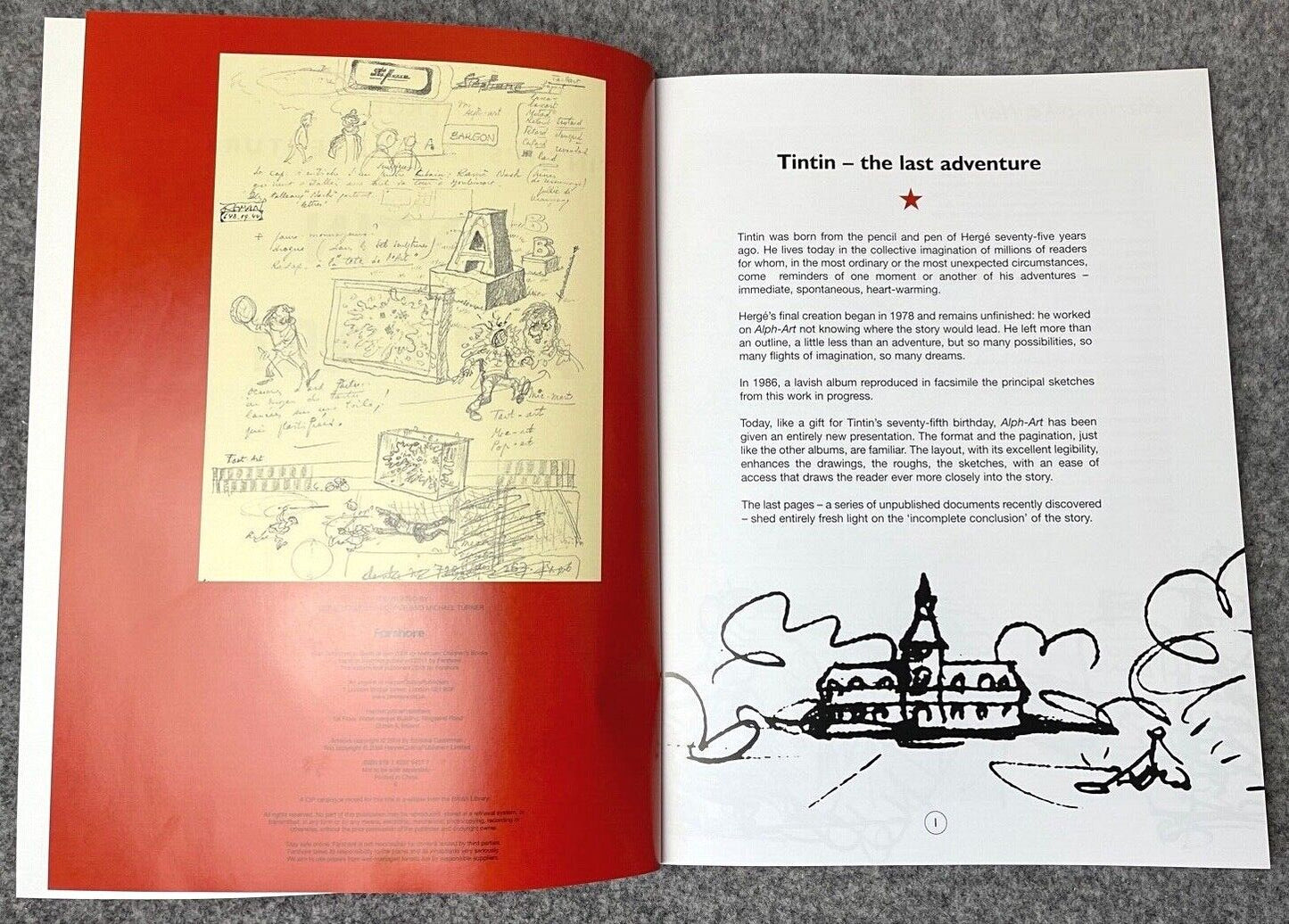 Tintin & Alph Art - Tintin Farshore 2000s UK Edition Book Paperback Herge