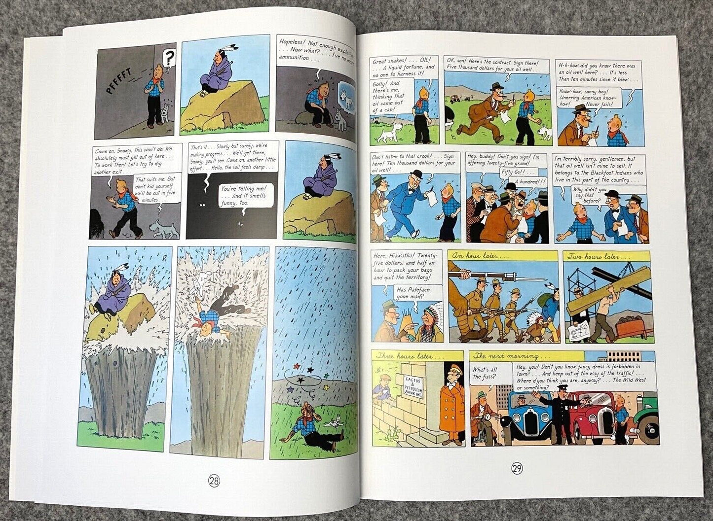 Tintin in America - Farshore 2000s UK Edition Tintin Book Paperback Herge