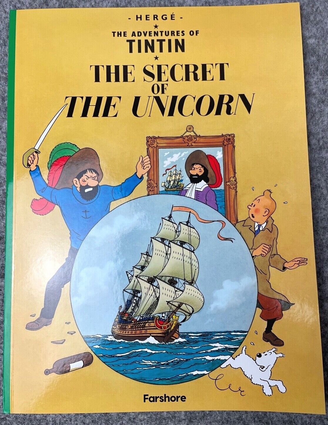 Secret of the Unicorn - Tintin Farshore 2000s UK Edition Book Paperback Herge