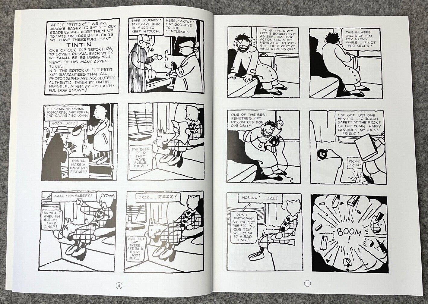 In the Land of the Soviets - Farshore 2000s UK Edition Tintin Book Paperback Herge