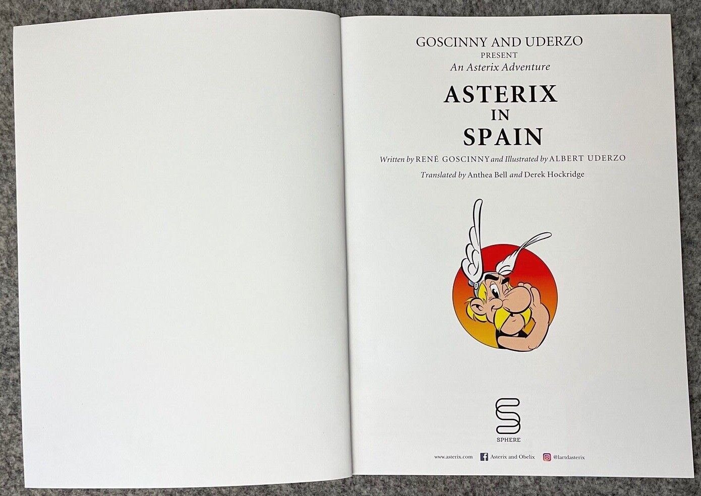 Asterix in Spain - 2000s Orion/Sphere UK Edition Paperback Book EO Uderzo
