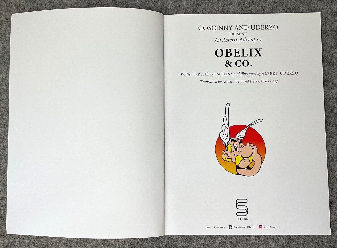 Obelix & Co - Asterix 2000s Orion/Sphere UK Edition Paperback Book EO Uderzo