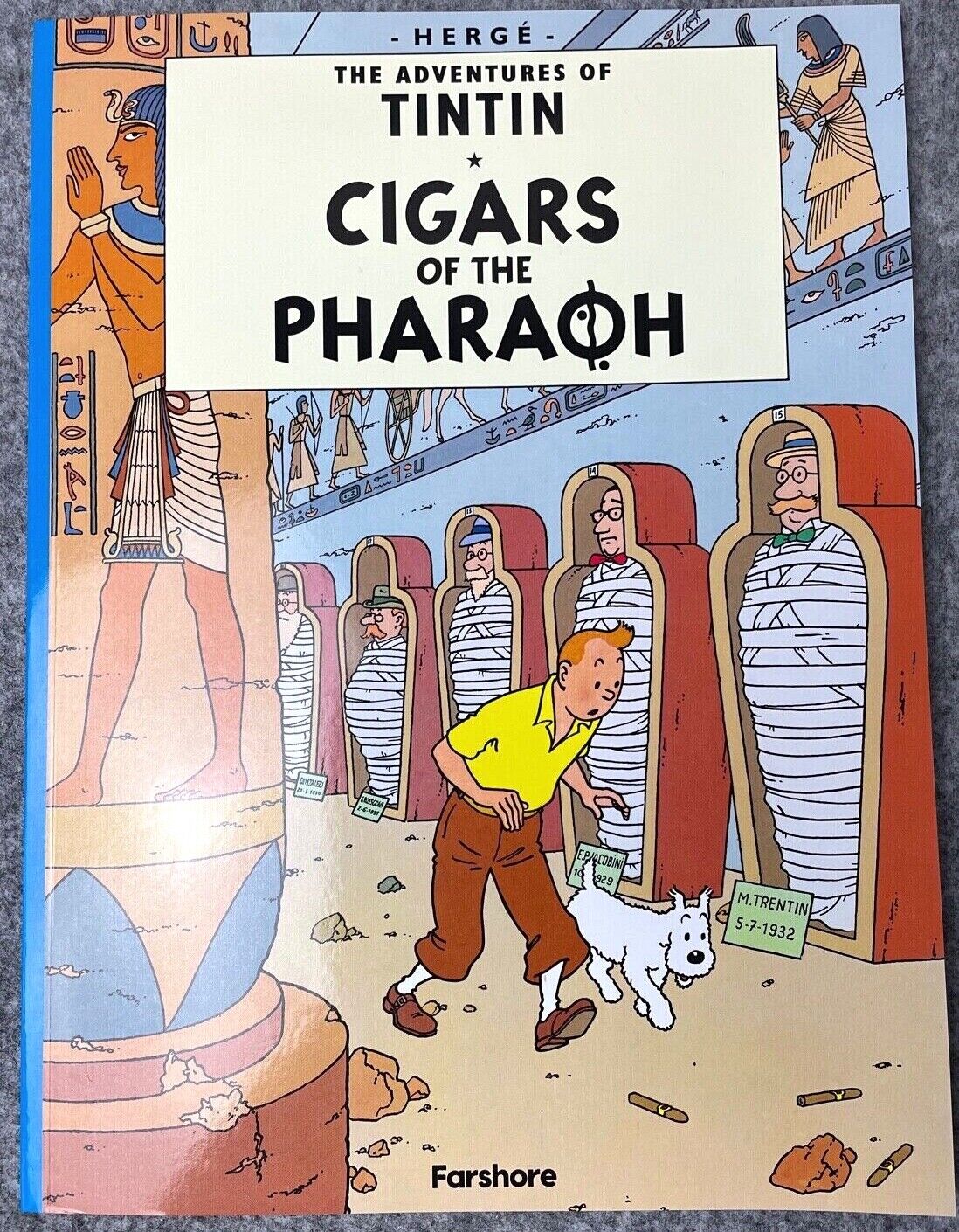 Cigars of the Pharaoh - Farshore 2000s UK Edition Tintin Book Paperback Herge