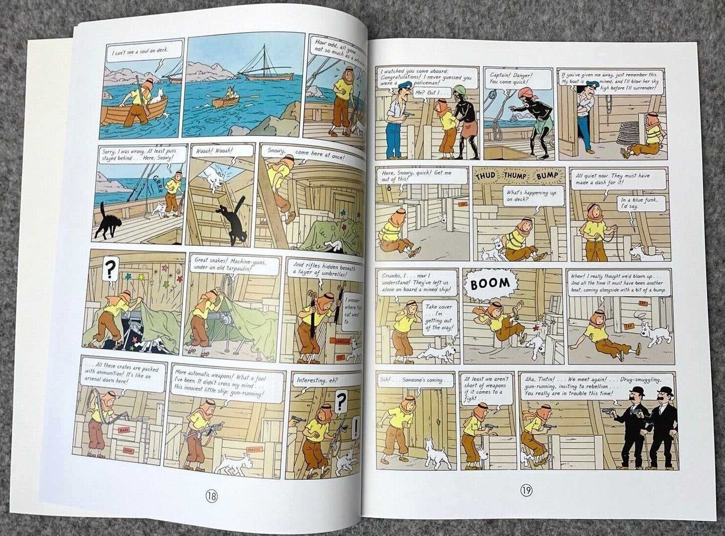 Cigars of the Pharaoh - Farshore 2000s UK Edition Tintin Book Paperback Herge