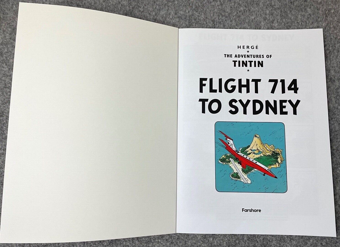 Flight 714 - Tintin Farshore 2000s UK Edition Book Paperback Herge