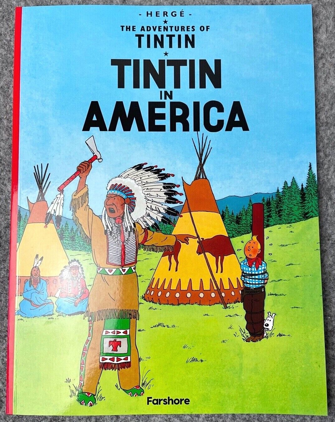 Tintin in America - Farshore 2000s UK Edition Tintin Book Paperback Herge