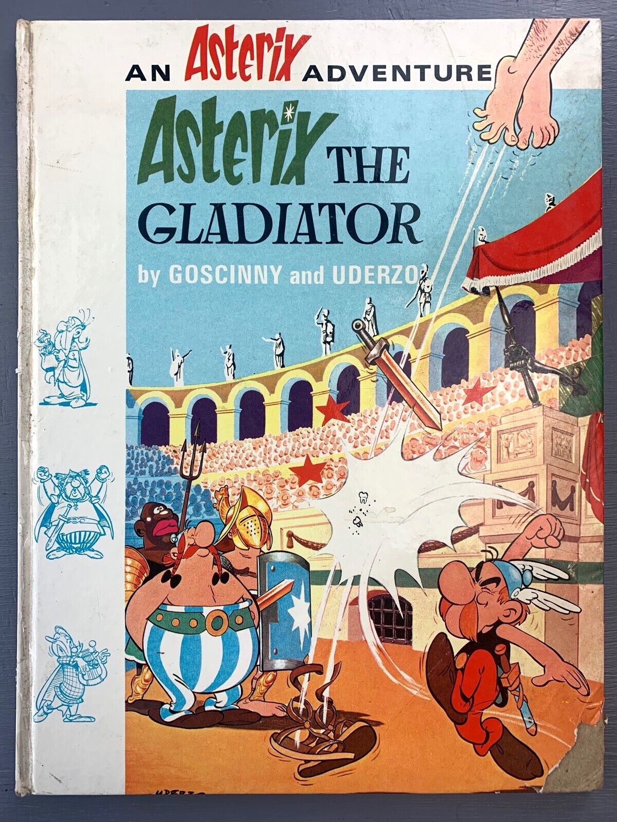Asterix & Gladiator: 1969 Brockhampton 1st UK Edition Hardback Book EO Uderzo