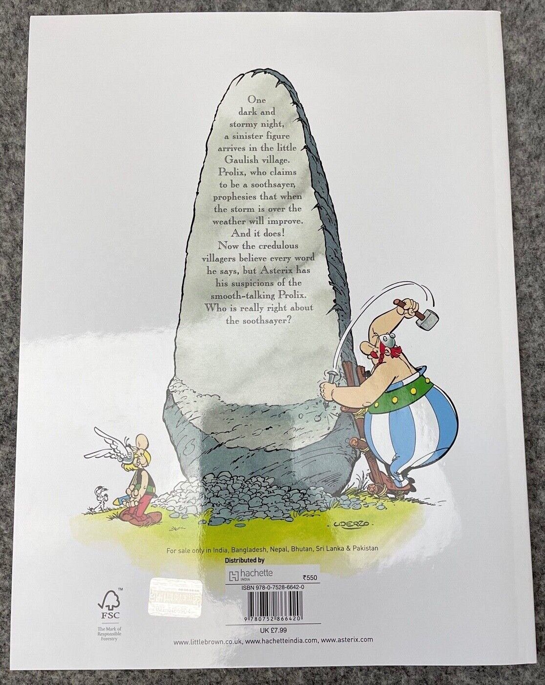 Asterix & Soothsayer - 2000s Orion/Sphere UK Edition Paperback Book EO Uderzo