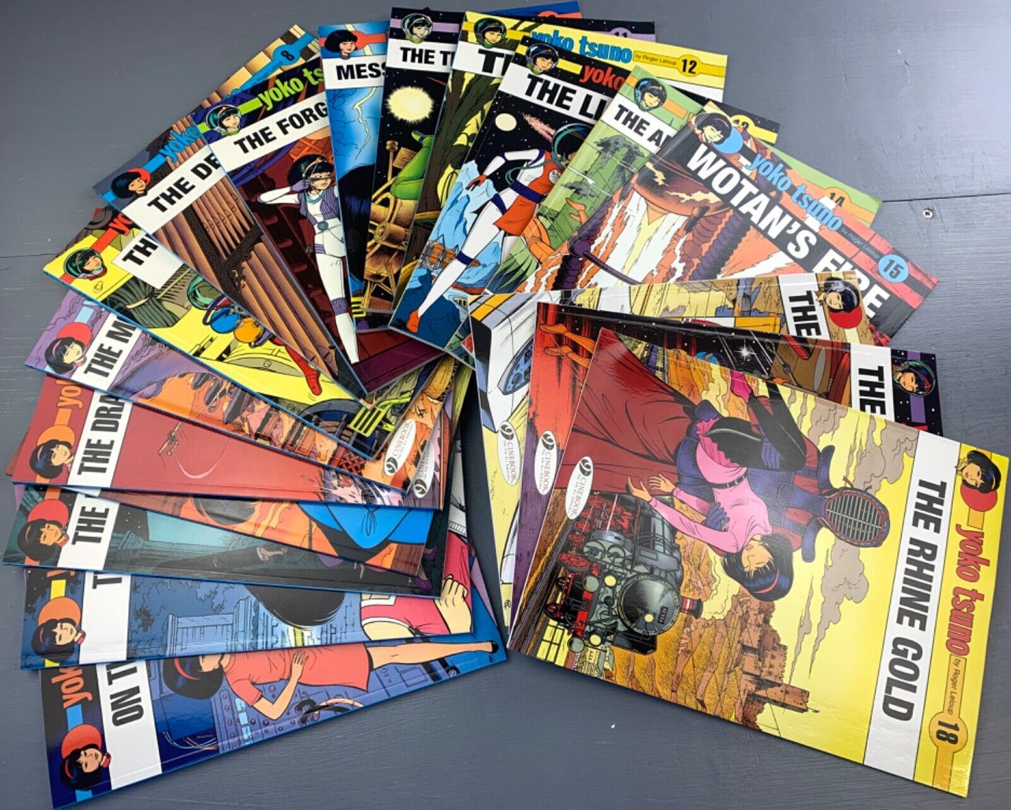 Yoko Tsuno Full Set of 20 by R. Leloup: Cinebook PB Edition Rare Comic Book Lot