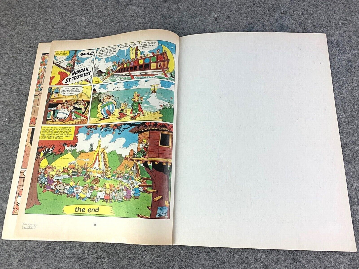 Asterix & the Gladiator - 1970/80s Hodder/Dargaud UK Edition Paperback Book Uderzo